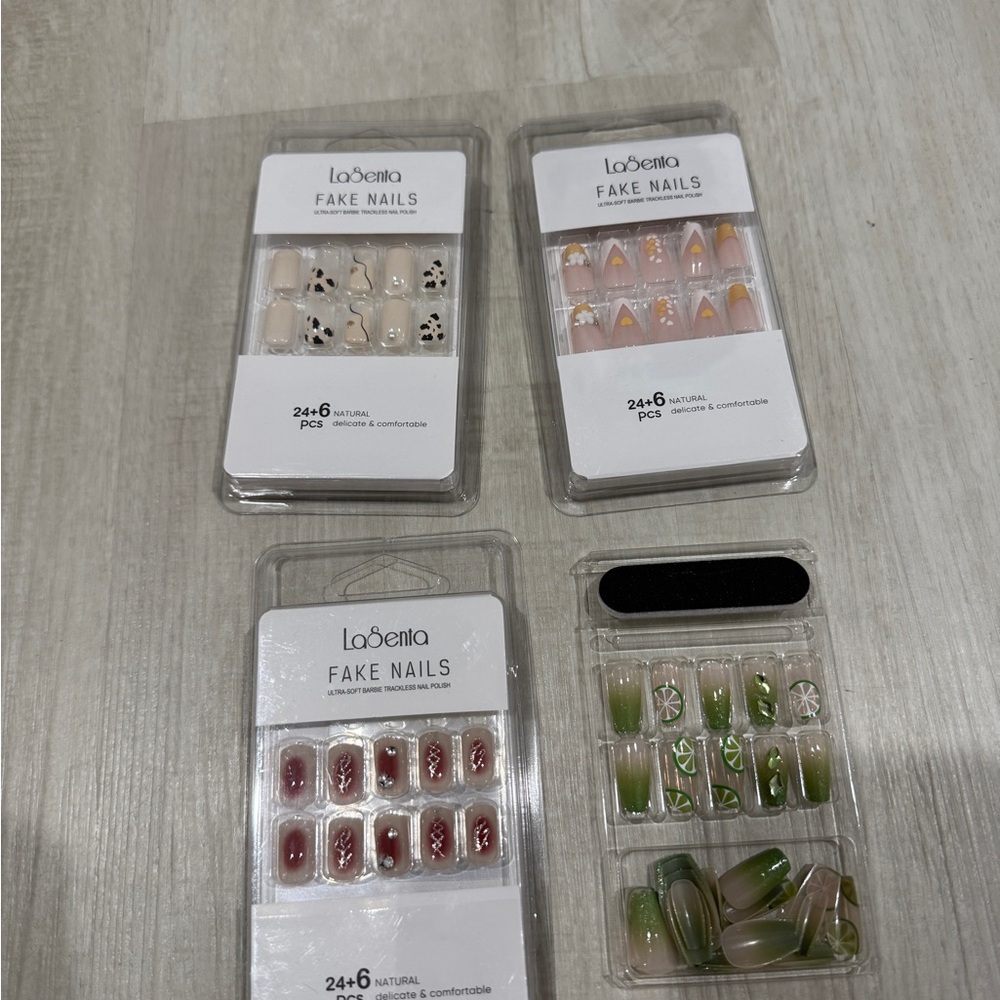 Fake Nails Set - Multicolor